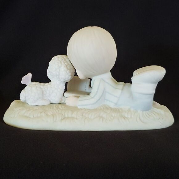 Vtg 1984 Precious Moments “I Love to Tell the Story” Porcelain Figurine PM852 - Picture 3 of 7